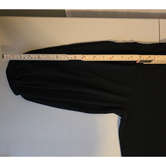 Eloquii Mock Neck Sweater Women's 14/16 Black Third Quarter Sleeve - Picture 14 of 15